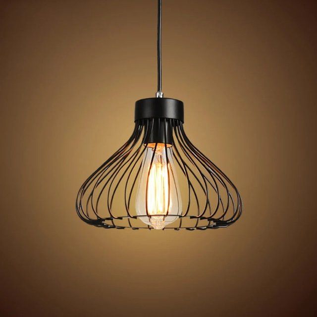 JOYINLED Moderne Nordic Vogelkäfig Anhänger Leuchte mit E27 Fassung für dein Zuhause - Bild 1
