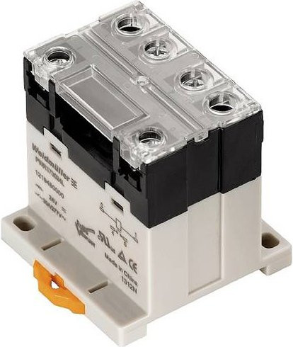 Weidmüller Koppelrelais PWR276524L, 24 V/AC, 25 A, 2 Schließer, Grau, 10 Stück - Bild 1