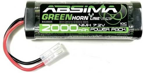 Absima Modellbau-Akkupack NiMh 7.2V 2000 mAh, 6 Zellen, Softcase - Bild 1