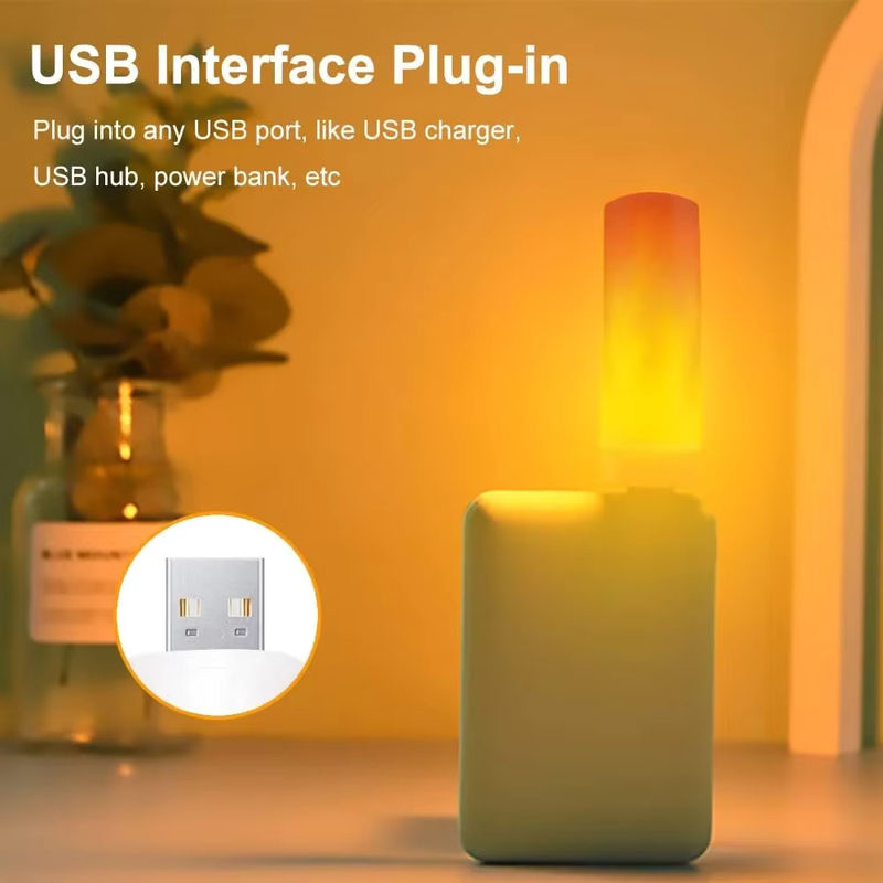 VooVoo USB LED Flammen-Glühbirne mit Flackereffekt in Orange für Home Party Decor - Bild 3