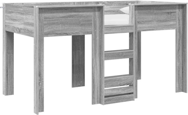 vidaXL Etagenbett für Kinder in Grau Sonoma aus Holzwerkstoff, B/T/H: 90 x 200 cm - Bild 1