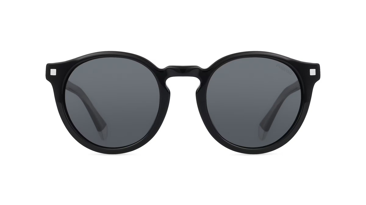 Polaroid PLD 4150/S/X Sonnenbrille, Vollrand, Panto, Acetat, Herren, Schwarz, Grau - Bild 1