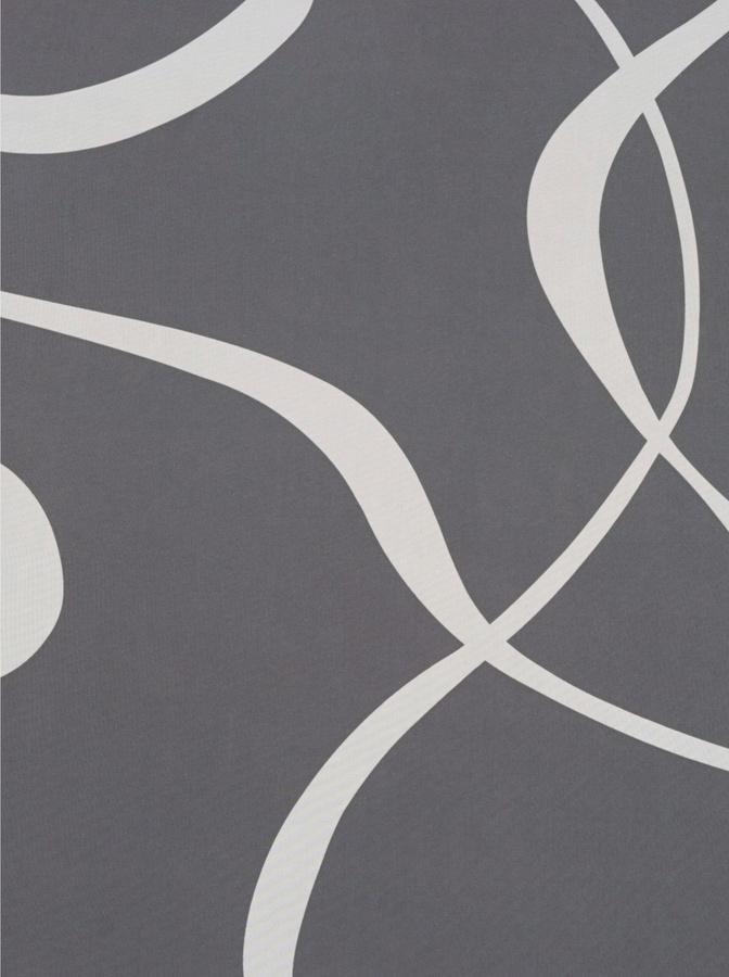 Dekostore Heine Home Voile Vorhang aus 100% Polyester, semi-transparent, Grau und Weiß, Breite: 140 cm, Höhe: 300 cm - Bild 2