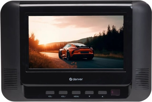 Denver MTW-793 Tragbarer DVD Player mit 7 Zoll LCD Display in Schwarz mit Akku, USB und SD-Anschluss - Bild 1