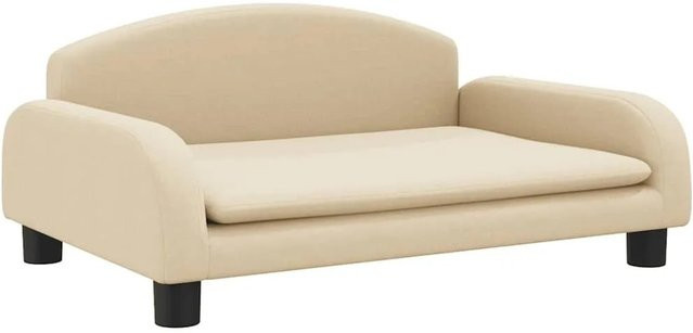 vidaXL Kindersofa in Creme und Beige aus Stoff mit Kiefernholz-Gestell B/T/H: 70 x 45 x 30 cm - Bild 1