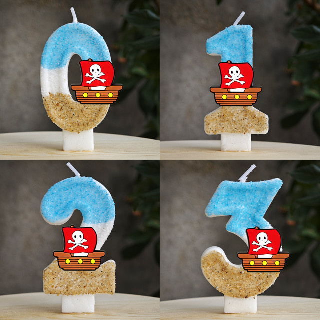 Bandai One Piece Geburtstagskerzen, Kuchendekoration, Anime-Party-Zubehör - Bild 1