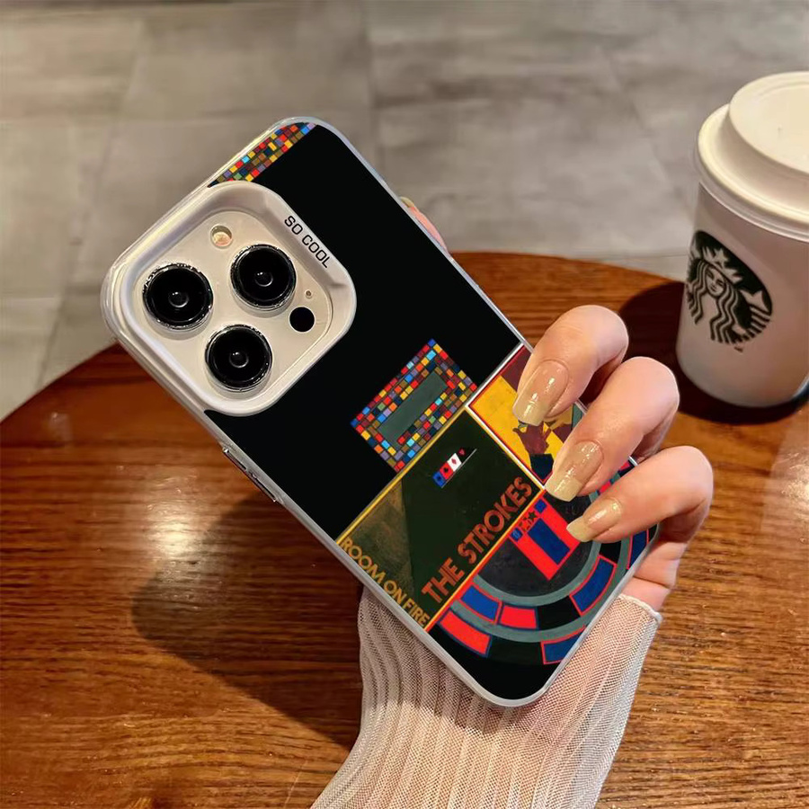 Mesuca Stoßfeste Handyhülle The Strokes Is This It Design für iPhone 11 bis iPhone 17 Pro Max Plus Multicolor - Bild 3