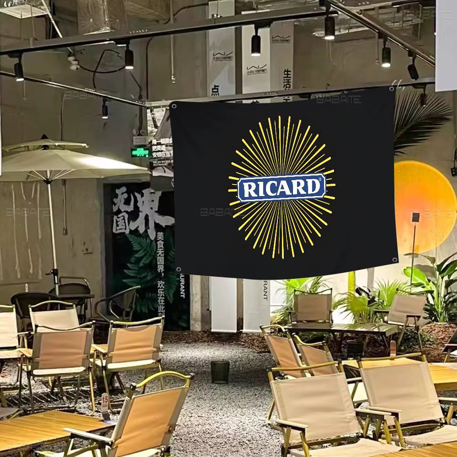 R-RicardS Retro-Flaggen Banner in Schwarz als Tischdeko für dein Wohnstudio - Bild 4