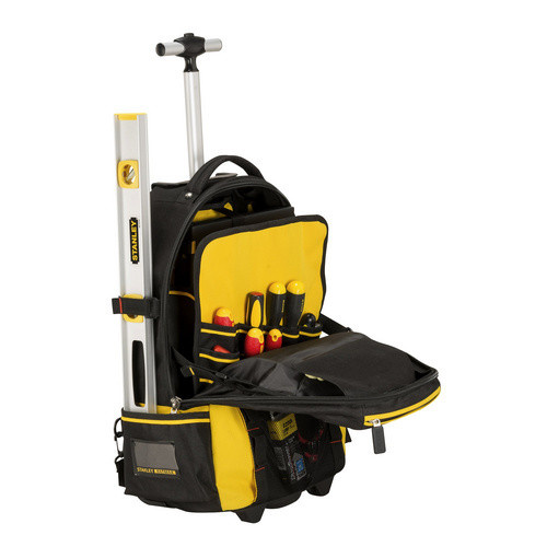 Stanley FatMax Werkzeugrucksack Trolley aus Nylon in Schwarz, H: 24 cm, B: 60 cm, T: 38 cm - Bild 3