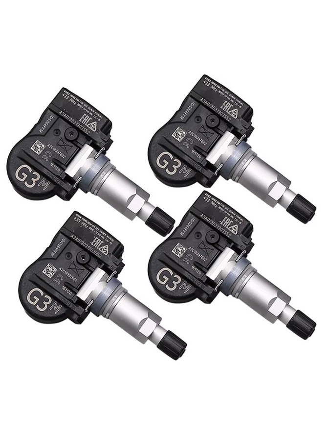 GANGLE Reifendruckkontrollsystem Sensor Set BDEL-37-140 TPMS 4er Pack für Mazda CX-30 3 (BP) B-Hatch Xev, 433MHz, Schwarz - Bild 3