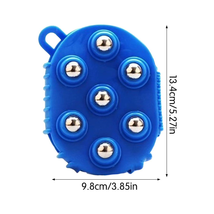 Massagebürste mit 360 Grad drehbarer Stahlkugel, Unisex - Bild 4