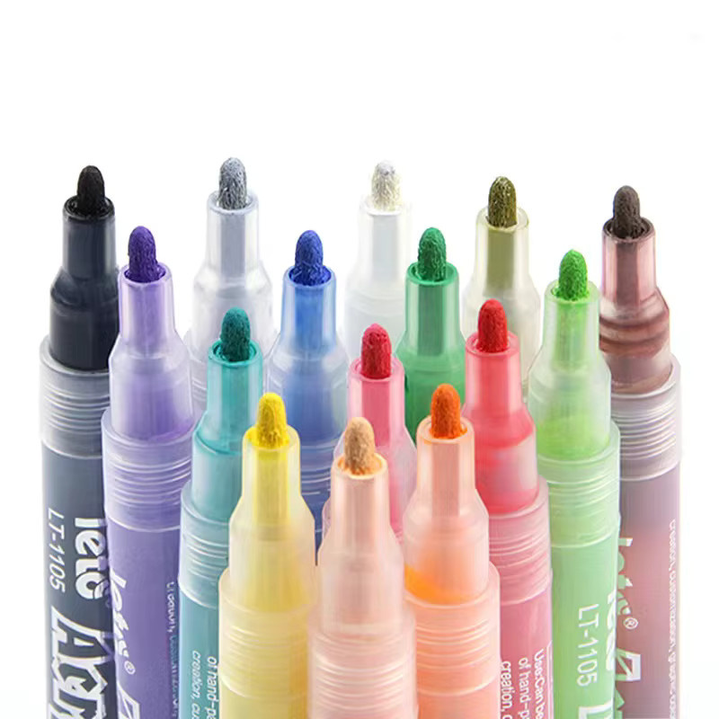 Multifunktionaler Acrylmetall Kalligraphie-Stift in Mehrfarben für Kalligraphie-Übungen und Schule - Bild 2