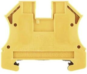 Weidmüller Schutzleiterklemme WPE 10 aus Messing in Gelb, B/H/T: 60 x 47 x 9,9 mm - Bild 1
