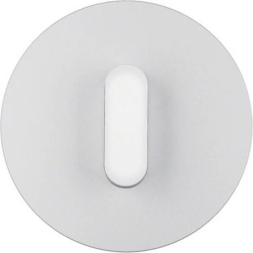 Hager Abdeckungsplatte Aluminium in Polarweiß WTD9131AW für Schalter - Bild 1