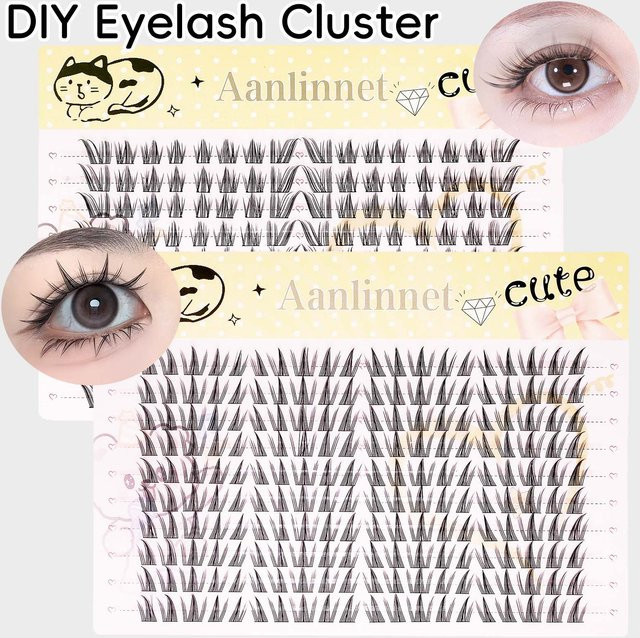 Anlinnet Falsche Wimpern, 20 Reihen, natürlich, Unisex - Bild 1