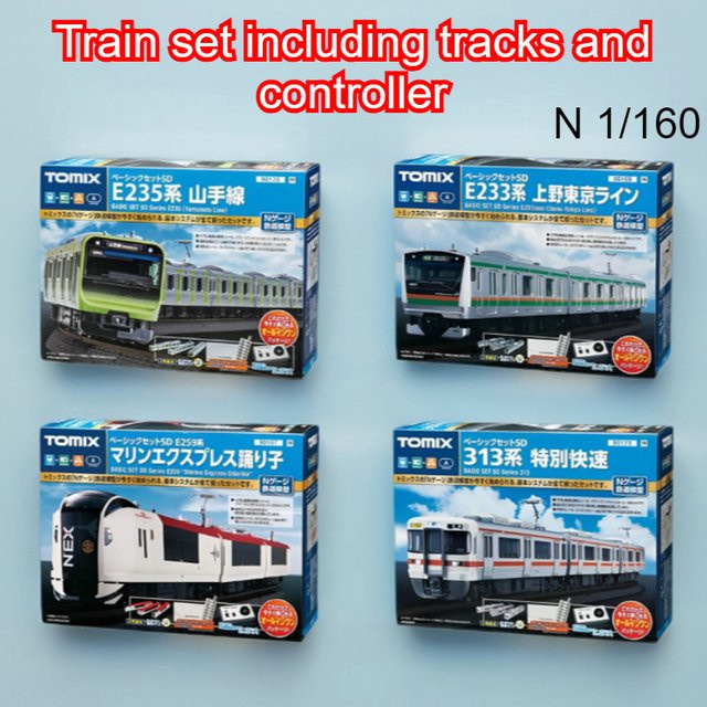 TOMIX Model Train Starter Set, 1:160 (Spur N), inklusive Gleisen und Controller - Bild 1