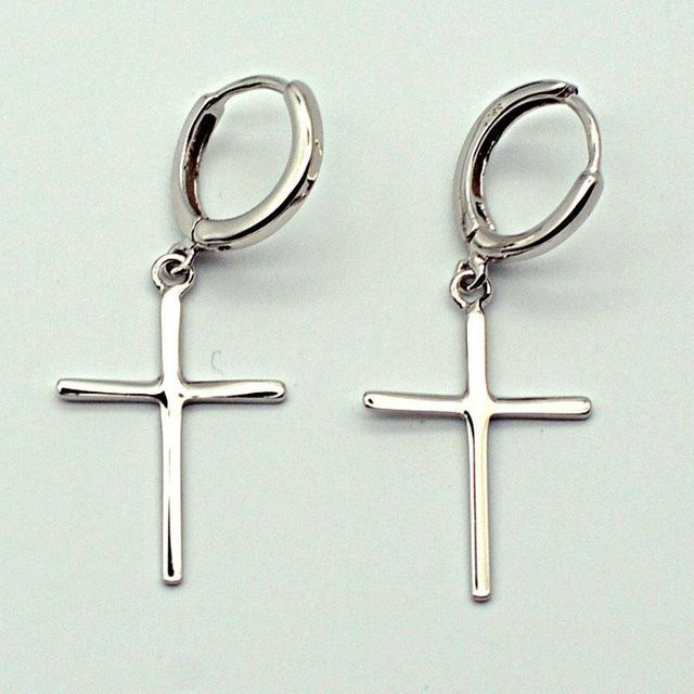 Wucifang Jewelry Creolen, 925 Silber, Weiß, Unisex - Bild 1
