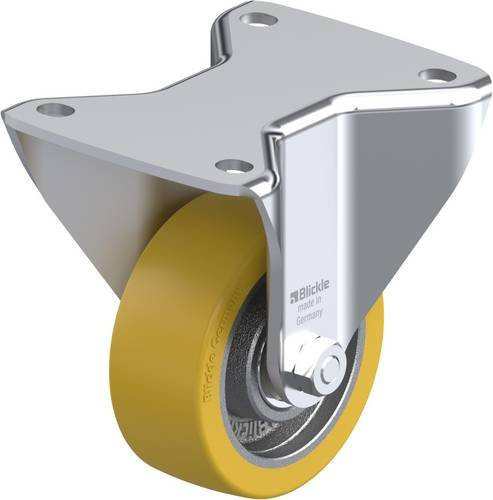 Blickle Bockrolle BH-GTH 100K-3 in Silber mit 100 mm Rad-Durchmesser und 450 kg Tragfähigkeit - Bild 1
