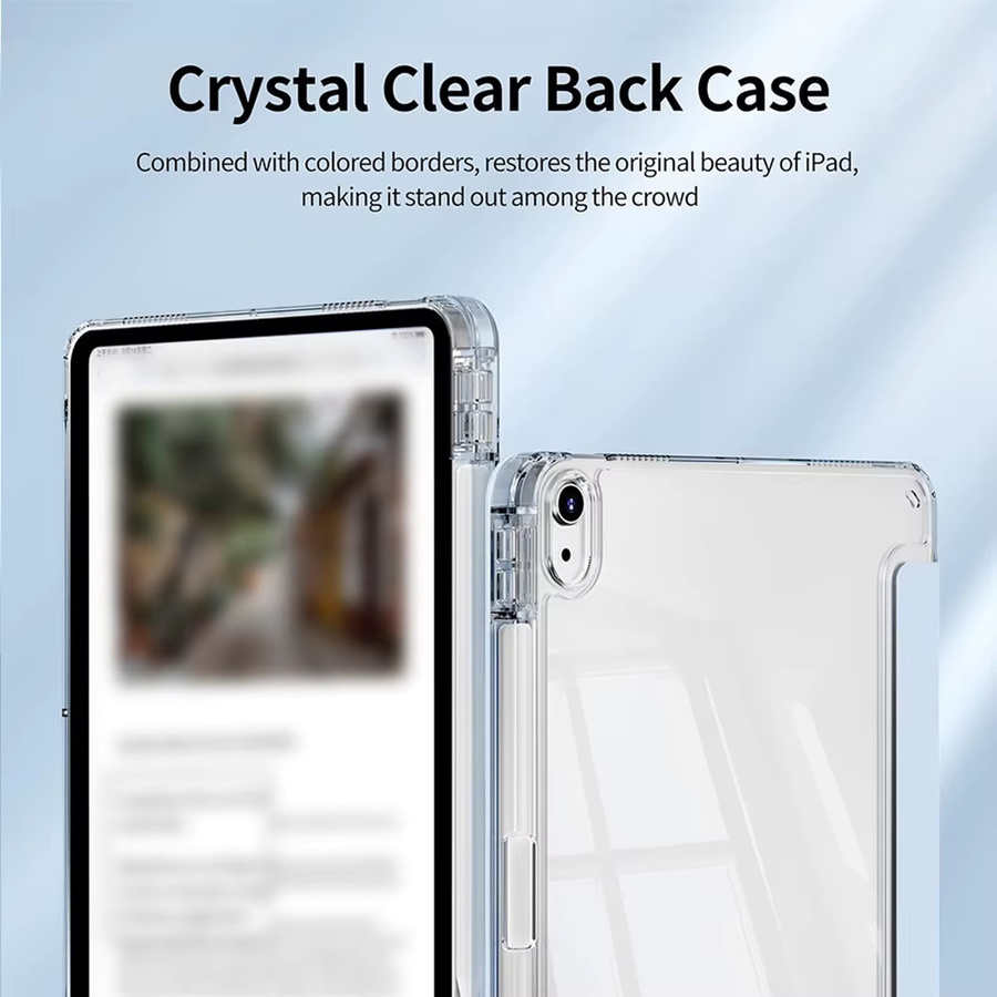 Chenxiaotong Schutzhülle für iPad Pro 12.9 (3./4./5./6. Generation) und iPad Air 13 M2 M3 (2024/2025), transparente Hülle mit Bleistiftschlitz - Bild 3