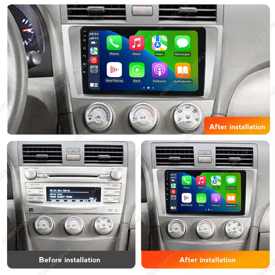 MEKEDE NAVIFLY Android 14 Intelligentes Auto-Audiosystem Autoradio für Toyota Camry 7 XV 40 50 (2006-2011) mit Carplay Multimedia-Player in Schwarz - Bild 2