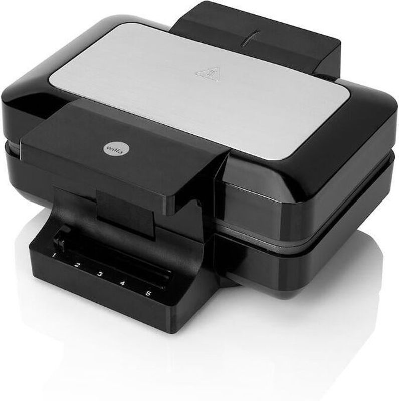 Wilfa BW-1000B Gaufres Waffeleisen für belgische Waffeln in Schwarz und Silber - Bild 2