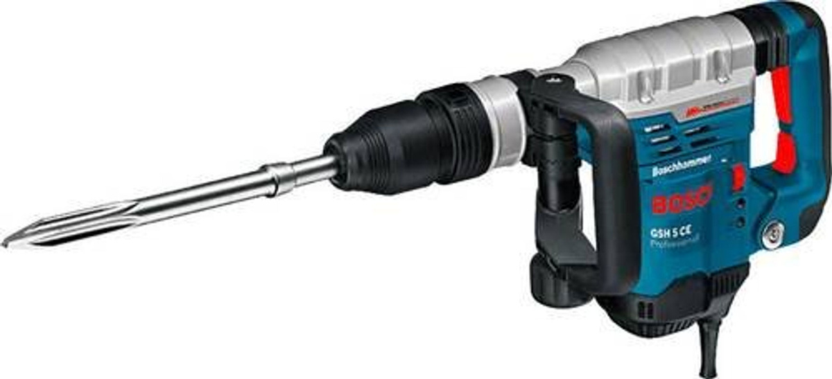 Bosch Professional Schlaghammer GSH 5 CE mit SDS-max und 1150 W in Blau/Schwarz - Bild 2