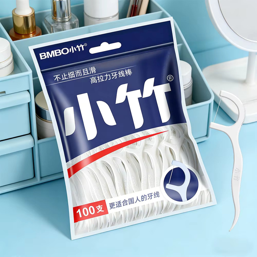 BMBO Zahnseide-Zahnstocher, Unisex, 100/200 Stück - Bild 2