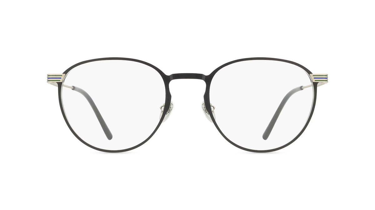 Lacoste L2284E Korrektionsbrille, Vollrand, Rund, Edelstahl, Unisex, Schwarz - Bild 1