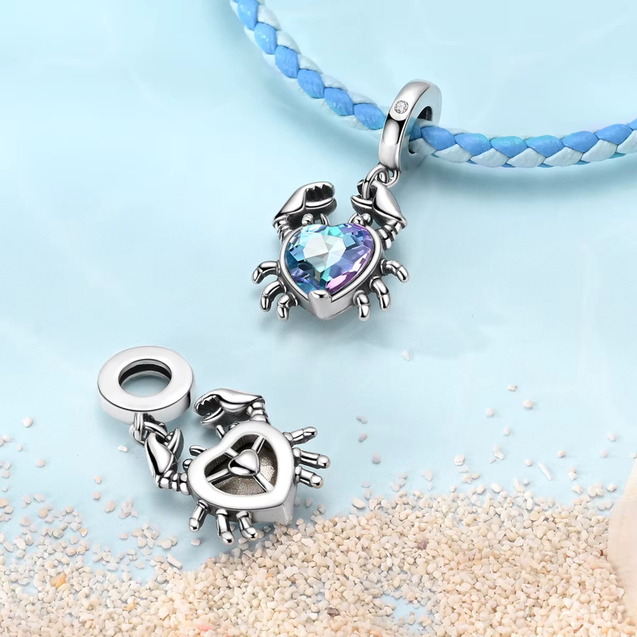 MULA Charms Krabbe Delphin, Silber, Damen - Bild 1