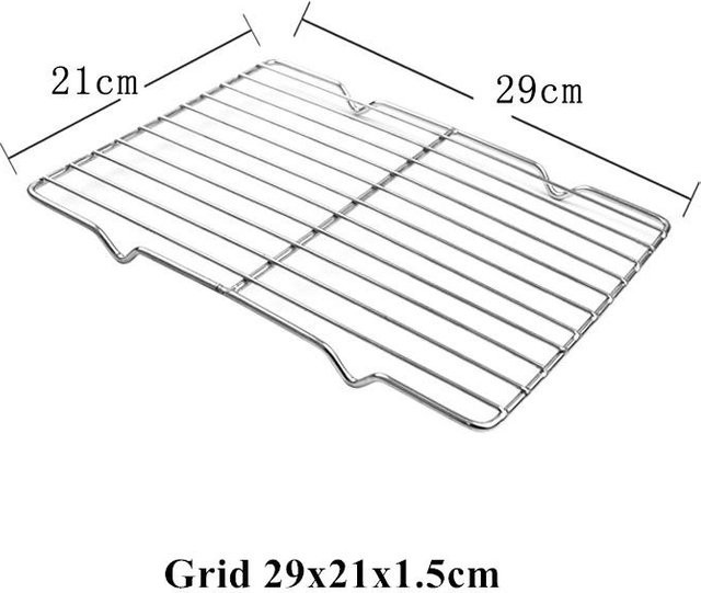 Binchi Outdoor Equipment Rechteckiges Backblech aus Edelstahl in Silber - Bild 1