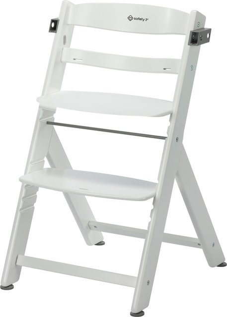 Safety 1st Hochstuhl Toto 2 in Wood White mit höhenverstellbarer Sitzfläche und 3-Punkt-Gurt - Bild 1