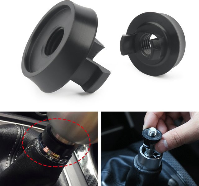 mrhello Schaltkopf-Begrenzer und Schalthebel-Adapter für Honda Civic 2014+, Gang-Adapter M10*1.5, Schwarz - Bild 1
