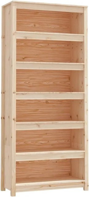 vidaXL Bücherregal aus Massivholz Kiefer in Braun, B/T/H: 80 x 35 x 183 cm - Bild 1