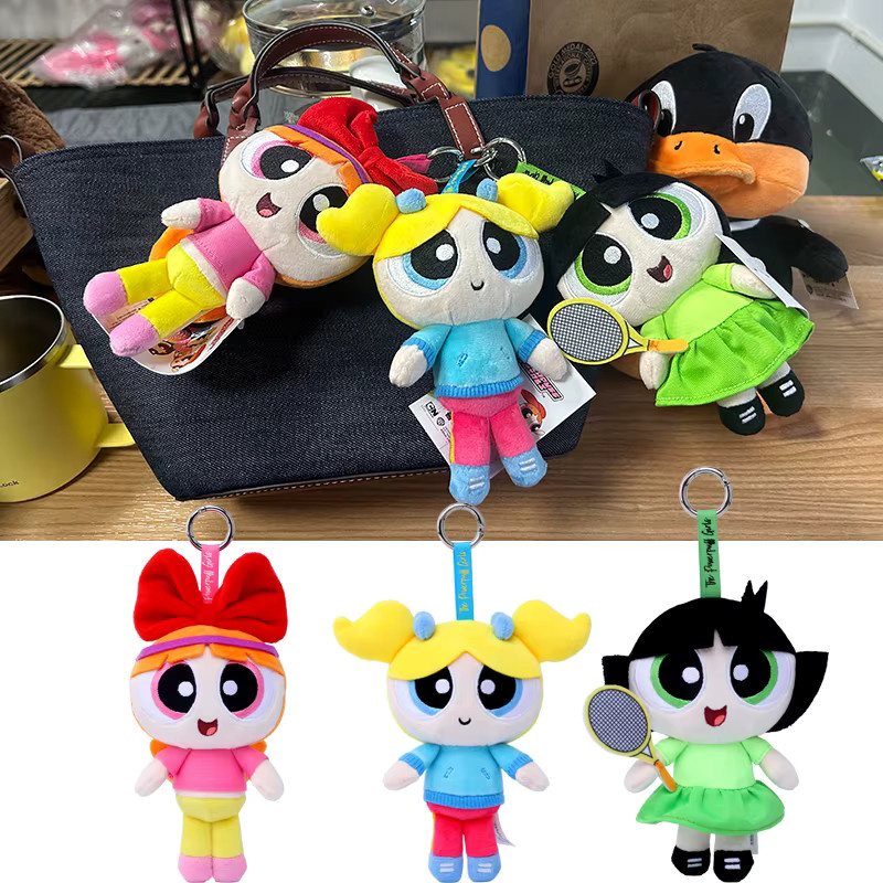HUGKIS Sport Series Powerpuff Girls Plüsch-Schlüsselanhänger, 15 cm - Bild 2