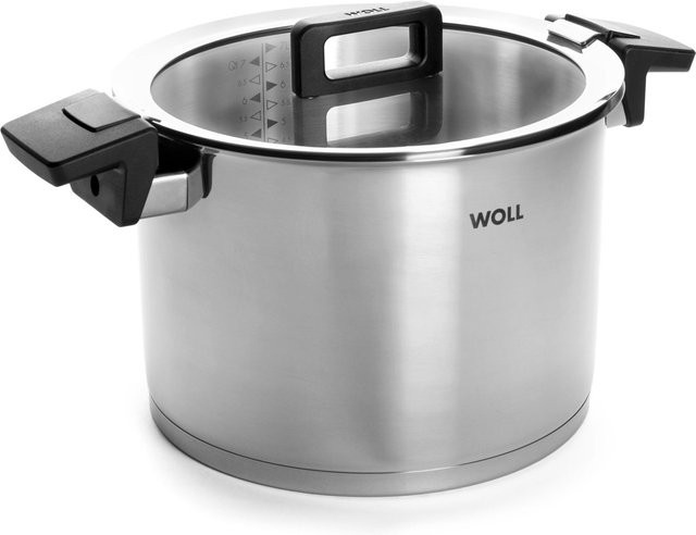 Kochtopf WOLL CONCEPT aus Edelstahl in Grau und Silber, unbeschichtet, Durchmesser: 24,0 cm, Höhe: 7,8 cm - Bild 1