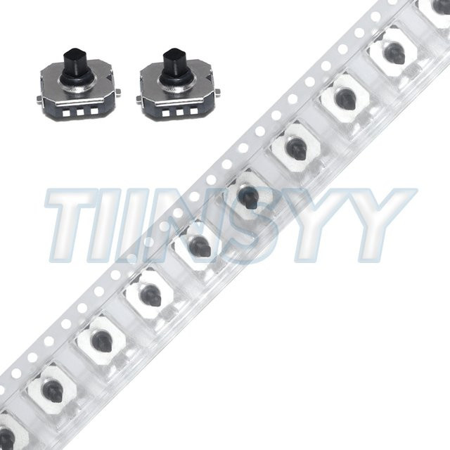 TIINSYY 10 Stück 5-Wege-SMD-Tastenschalter Druckknopf-Joystick in Schwarz, B/T/H: 7 x 7,7 x 5 mm - Bild 1