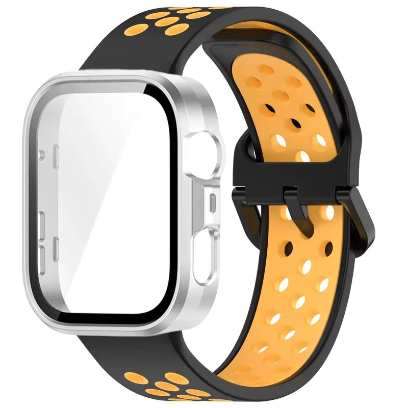 Silikonarmband und PC-Hülle für Huawei Watch Fit 4/3 HD, multicolor - Bild 3