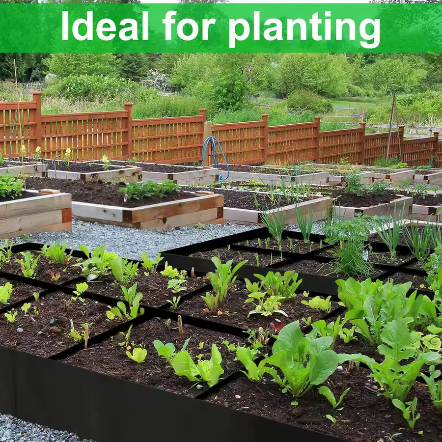 Rechteckiger Garten Pflanzbeutel aus Kunststoff in Schwarz für Gemüse wie Tomaten und Kartoffeln, B/T/H: 60 x 30 x 30 cm - Bild 3