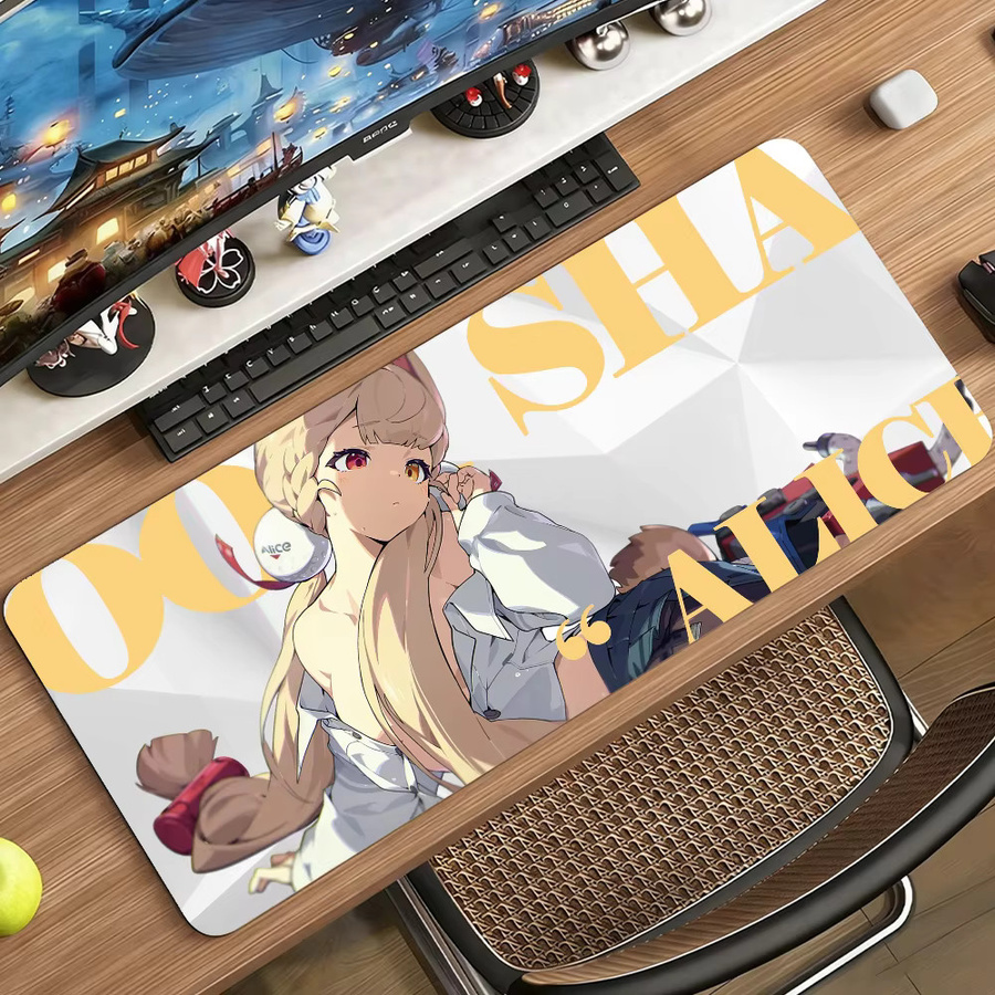 ZZZ Gaming Alice Mauspad für Gamer in Multicolour, rutschfeste Schreibtischunterlage aus Gummi - Bild 3
