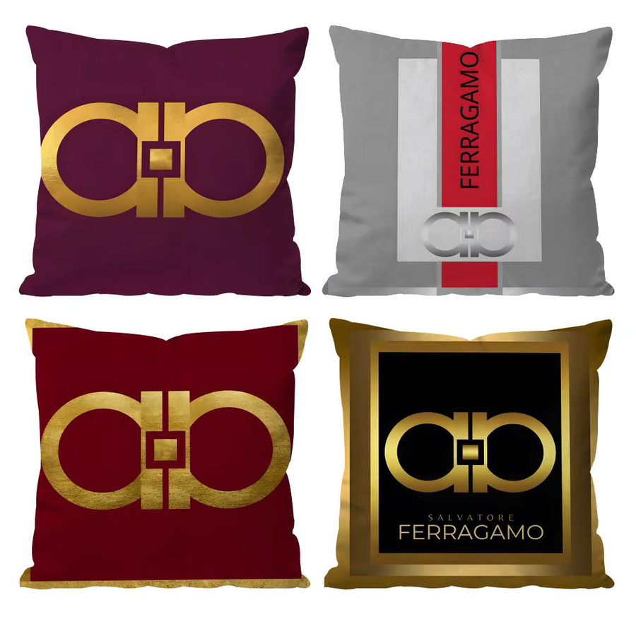F-FerragamoS Kissenbezug mit Muster in Schwarz für dein Sofa und Schlafzimmer - Bild 2