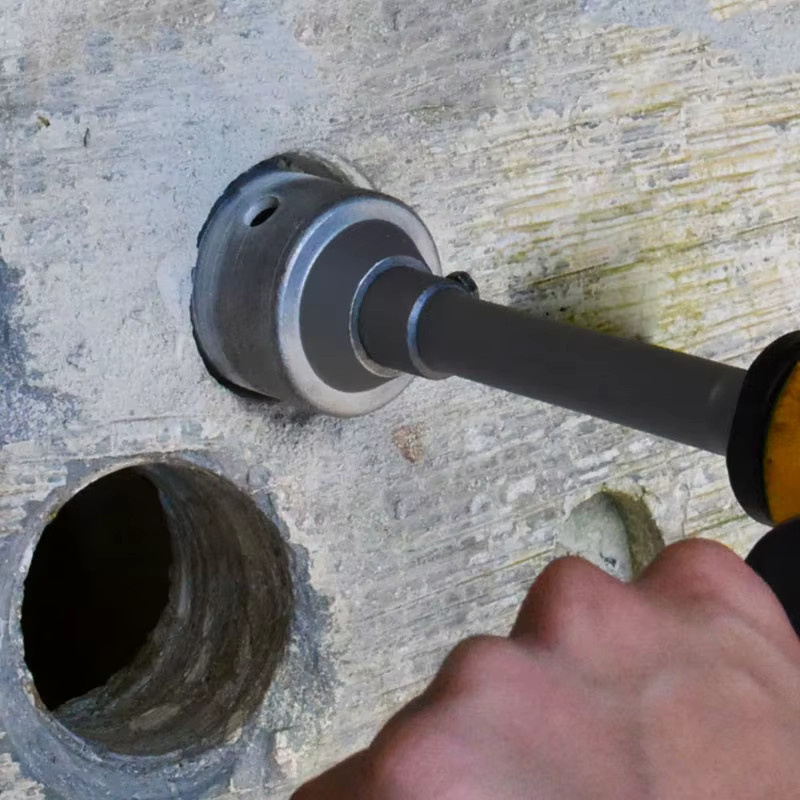 CNHENRY SDS Plus Lochsäge Set mit TCT Hartmetall-Bits für Beton, Ziegel und Zement, Farbe: Silber, Durchmesser: 30,0 mm - Bild 2