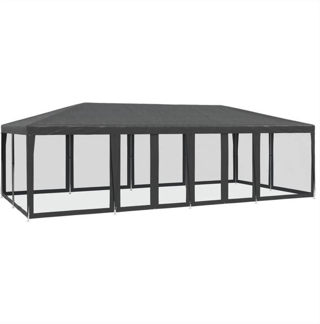 vidaXL Partyzelt mit 12 Mesh-Seitenteilen in Anthrazit, B/T/H: 8 x 4 x 2,68 m - Bild 1