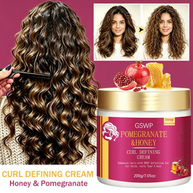 GSWP Lockencreme Granatapfel & Honig, 200g/400g, für lockiges Haar - Bild 1