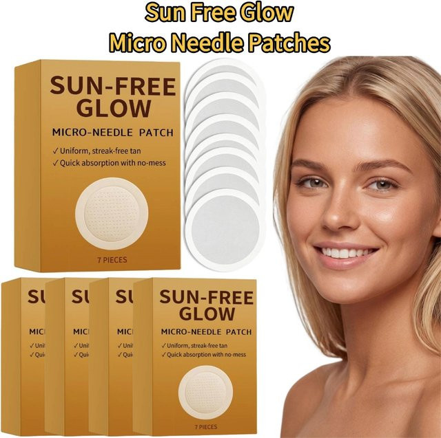 Sun Free Glow Mikronadel-Pflaster-Set, 7-teilig, Damen - Bild 1