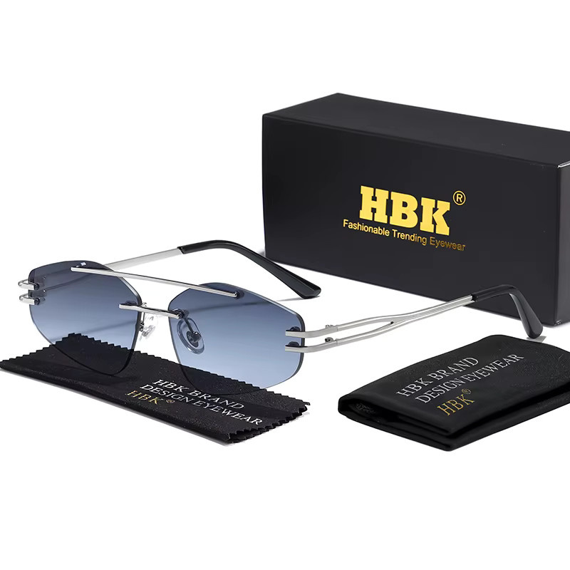 HBK Sonnenbrille randlos, Metal, Unisex - Bild 1
