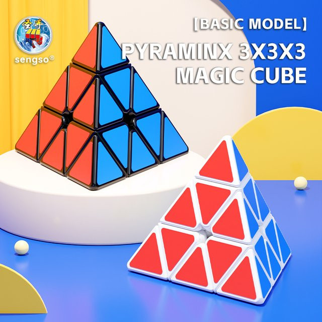 SENGSO Pyraminx Speedcube, Dreieck-Puzzle-Spielzeug - Bild 1