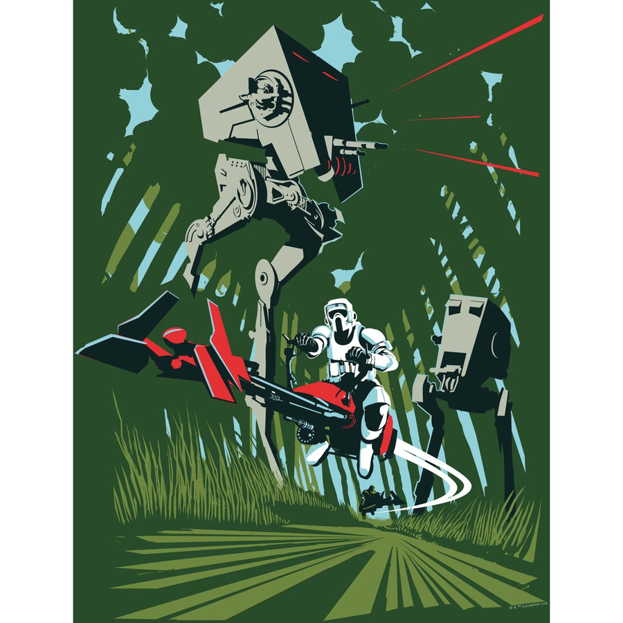 Komar Star Wars Wandbild Endor Paper Poster Multicolor B: 30 cm, H: 40 cm - Bild 2