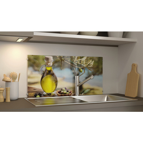 NOVADOORS Glasboard Toskana in mehrfarbigem Abstract-Design aus Glas - Bild 1