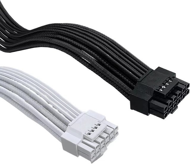 BOHCHONG 12V-2x6 Modulares Netzteilkabel ATX 3.1 und PCIe 5.1 Adapterkabel für RTX 5080 und RTX 5090 in Weiß - Bild 1