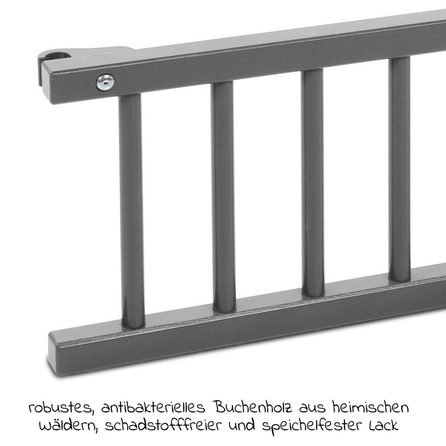 Babybay Verschlussgitter für das Beistellbett Original & Midi in Schiefergrau lackiert - Bild 2
